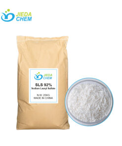 Packed in a 25kg 92% neutral bag, with needle-shaped SLS placed in a transparent small bowl beside it