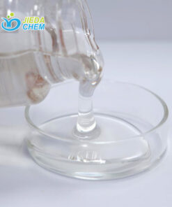 Pour the transparent liquid Diglycerol from a small bottle into a small bowl