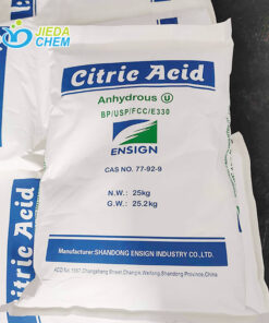 Palletized 25kg woven bags of food grade Citric Acid