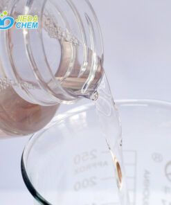 The transparent liquid sodium cocoyl sarcosinate placed ina small bottle